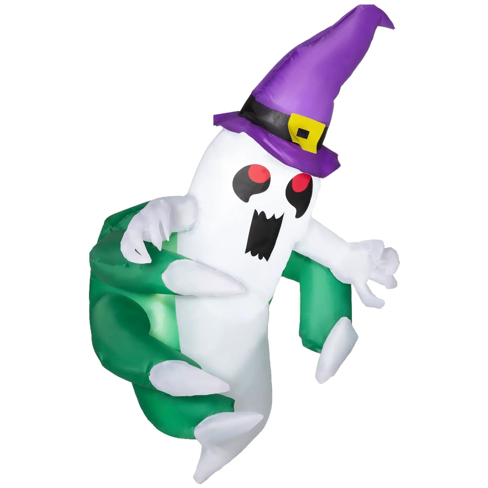 4ft Animated Window-Cling Inflatable Ghost with LED Illumination by HouseOfZazla