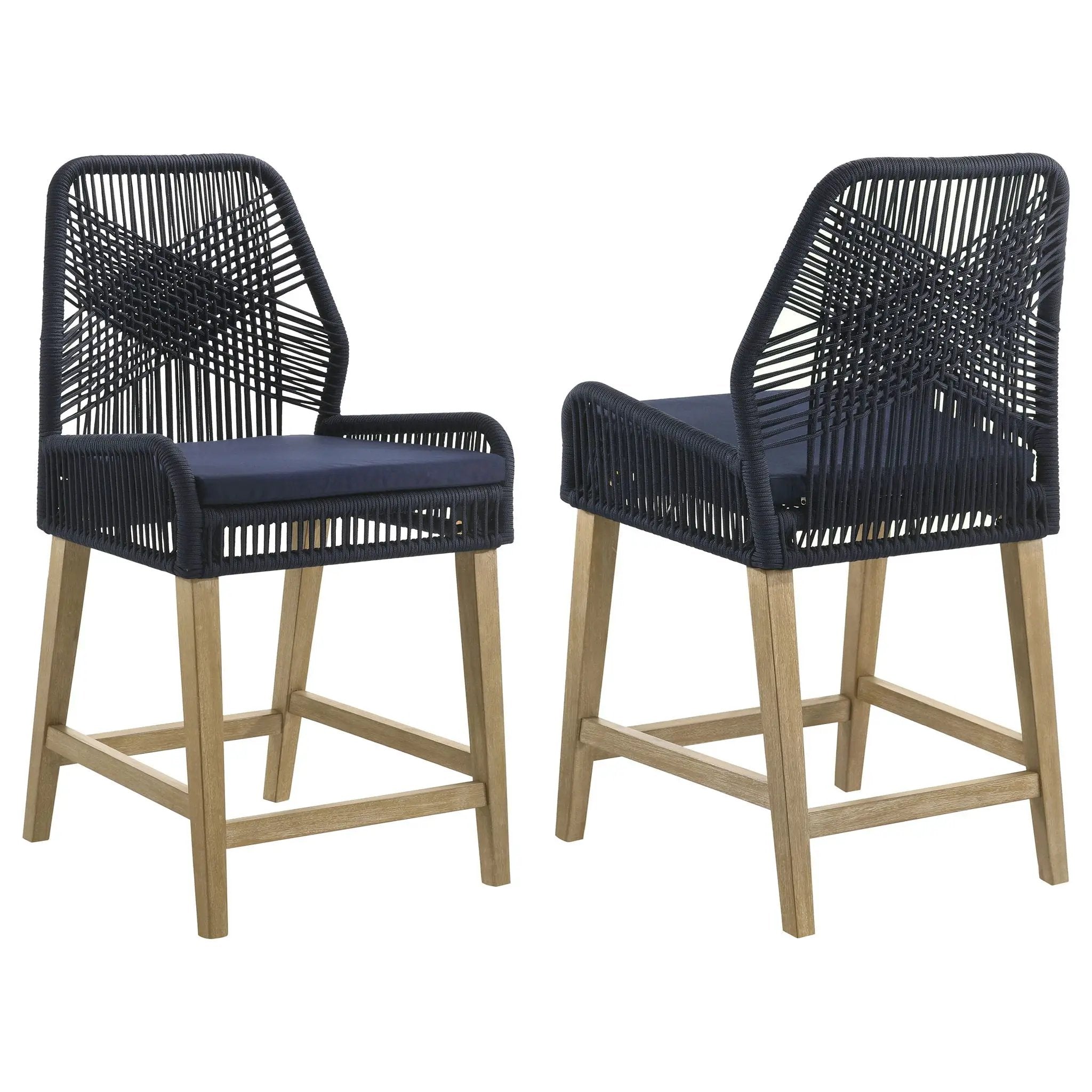 Stefan - Counter Height Stools (Set of 2) - Blue by HouseOfZazla