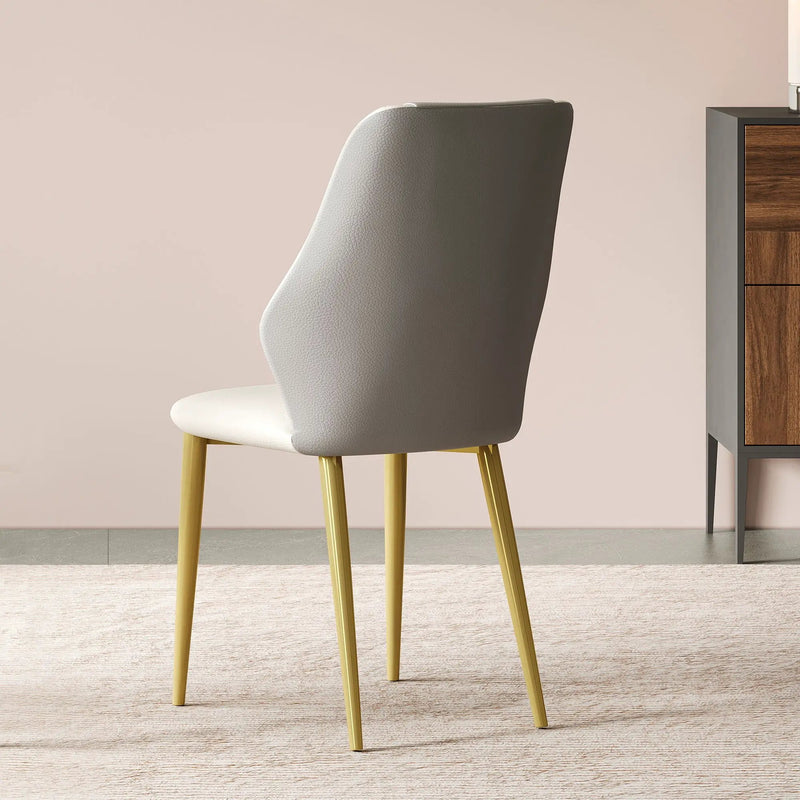 Dining Chairs (Set of 2) - Beige / Gray