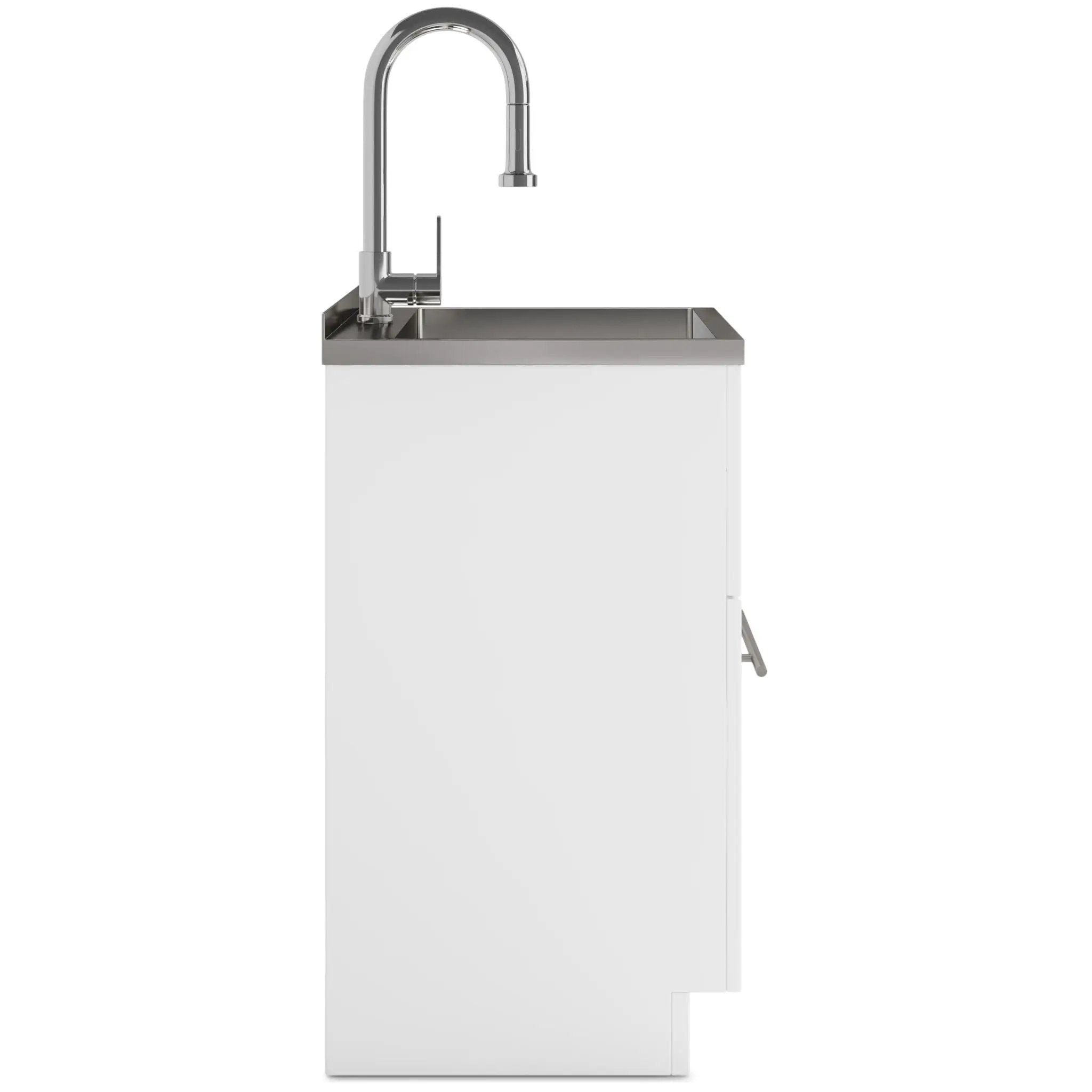 Metro - Laundry Cabinet & Faucet And Stainless Steel Sink by Unique Piece Furniture