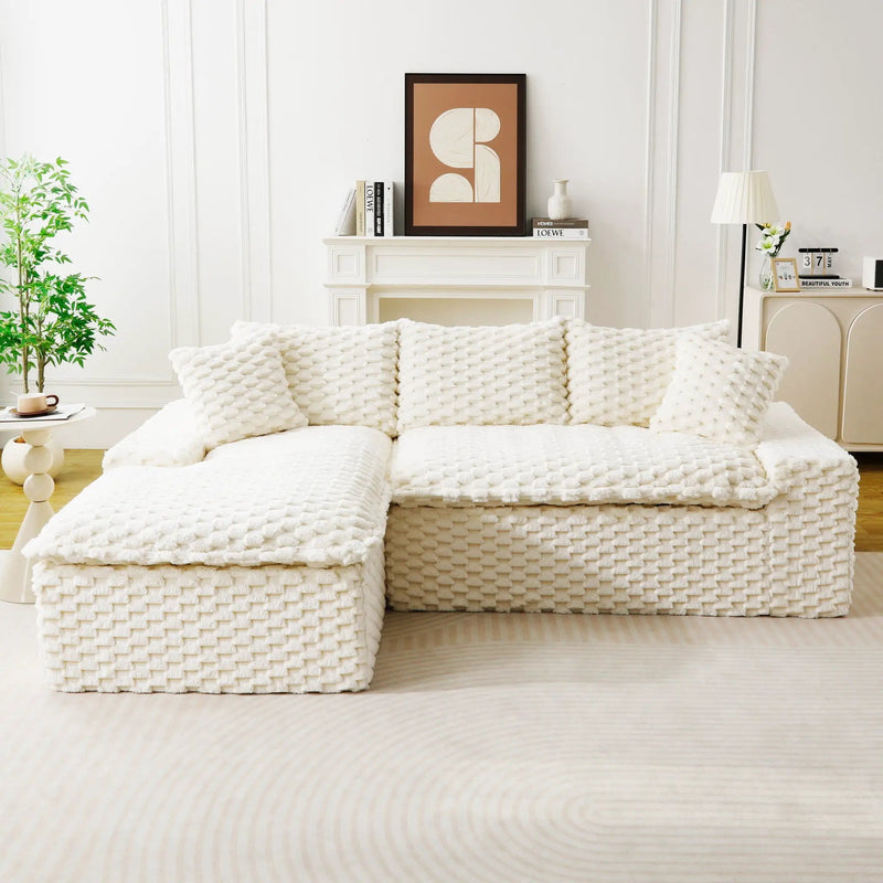 Modular Sofa, Convertible Twin Seat With Chaise Lounge by HouseOfZazla
