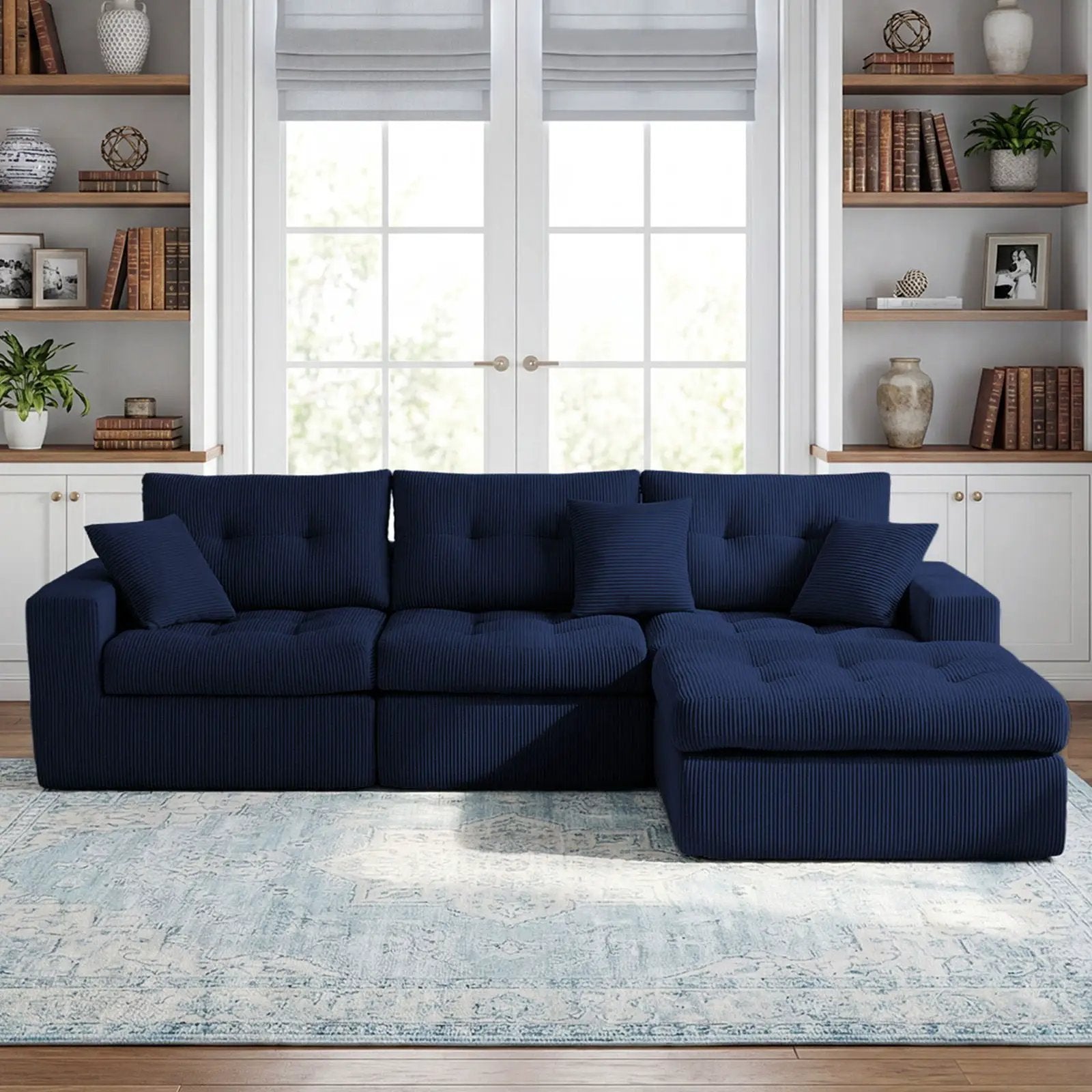 Corner Chaise L-Shaped Sectional Sofa Bed by Unique Piece Furniture