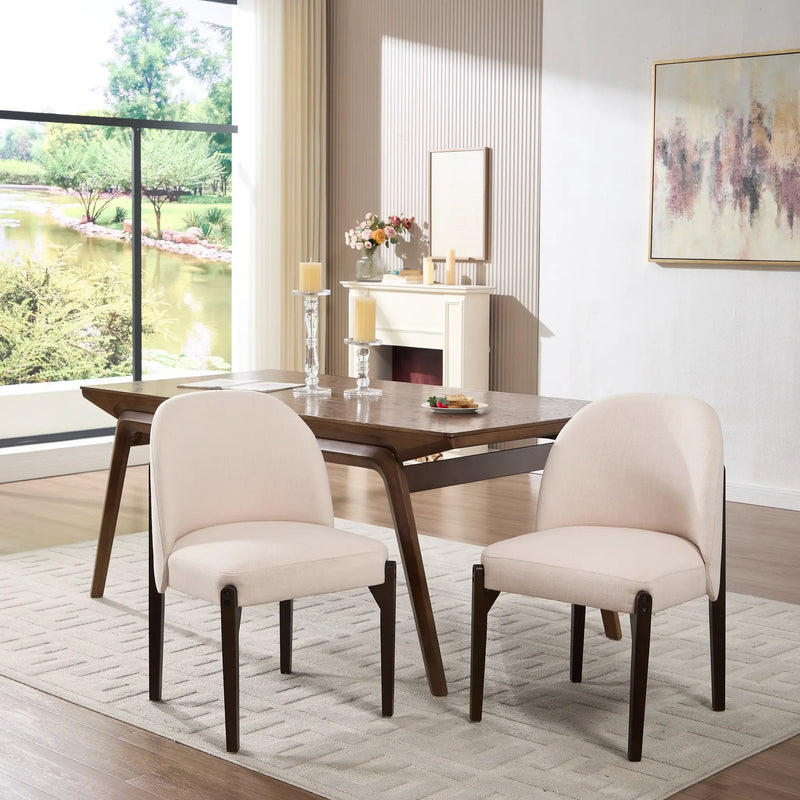 Wooden Dining Chairs Set of 2 by HouseOfZazla