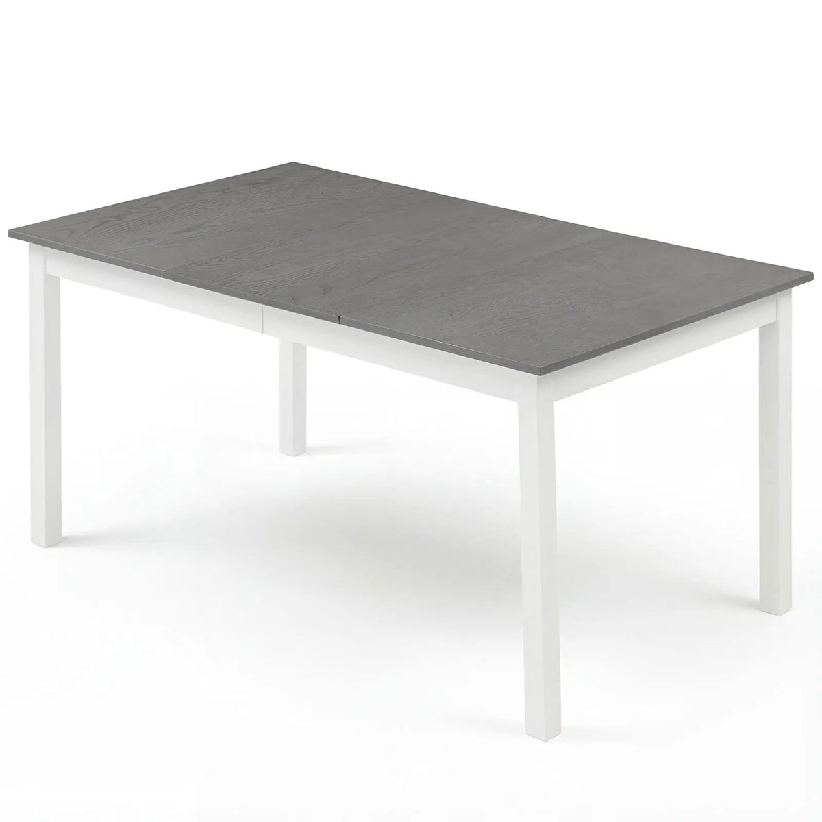 60 Inch Rectangular Dinner Table with Solid Rubber Wood Legs, photo 8 of 16