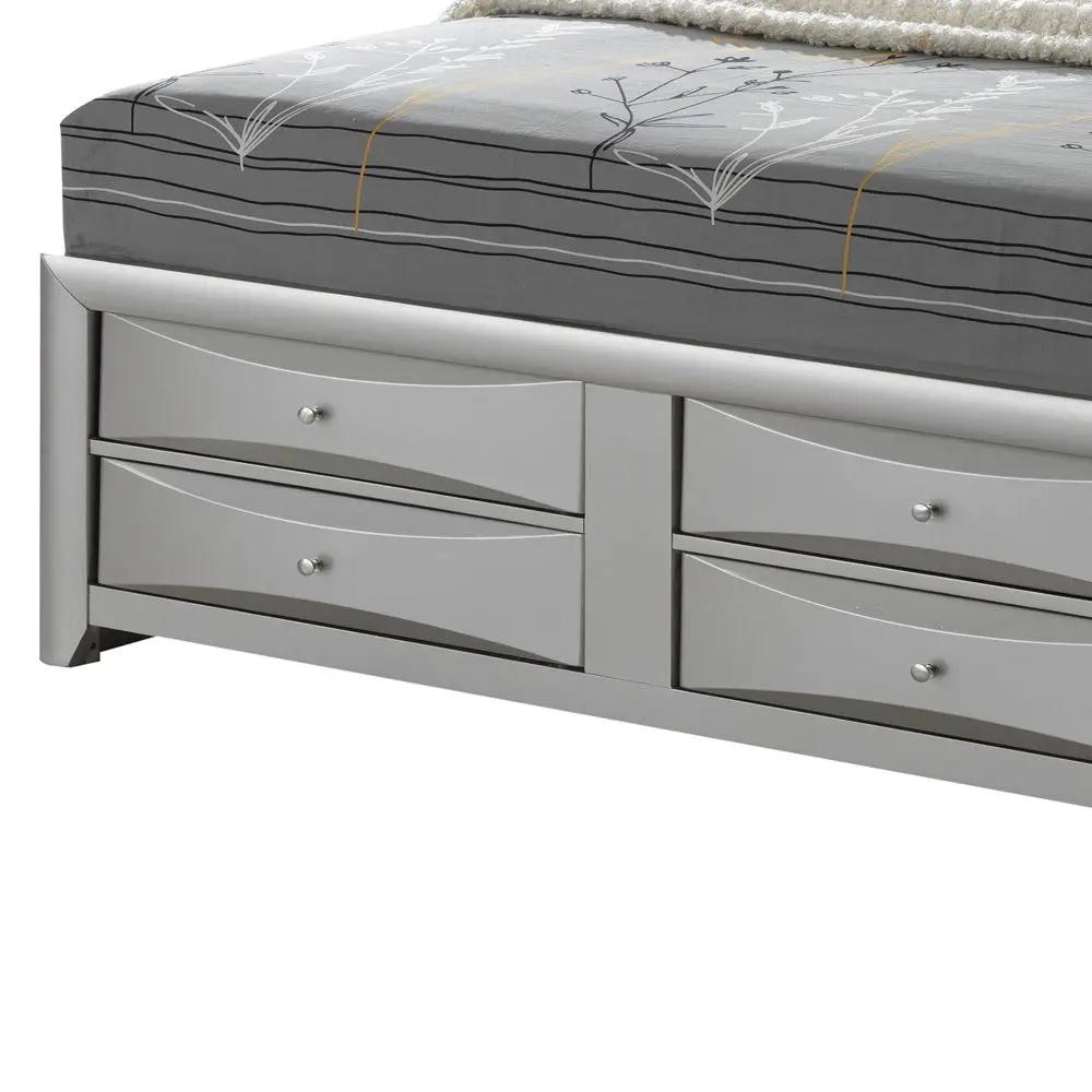 Modern Design Storage Bed With Bookcase Headboard by HouseOfZazla