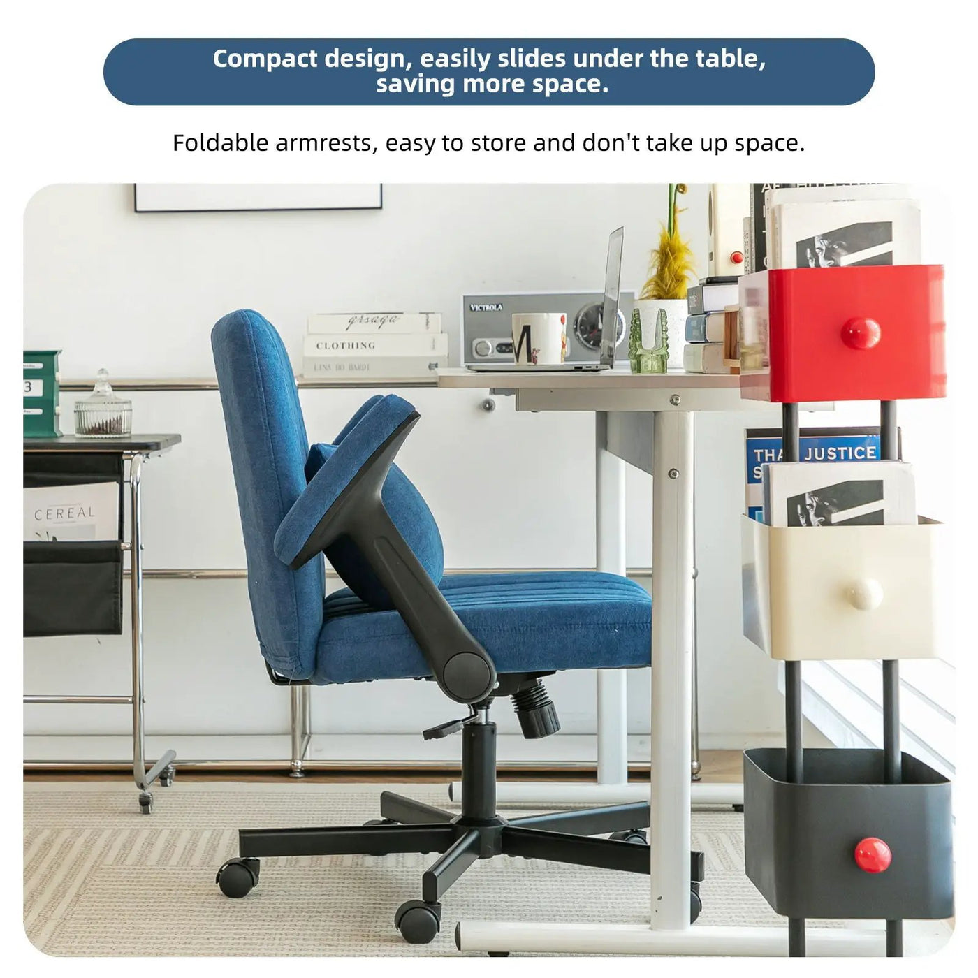 Criss Cross Armrest Office Chair With Wheels by HouseOfZazla