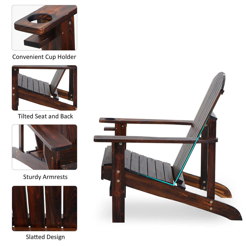 Outsunny Wooden Adirondack Chair by HouseOfZazla