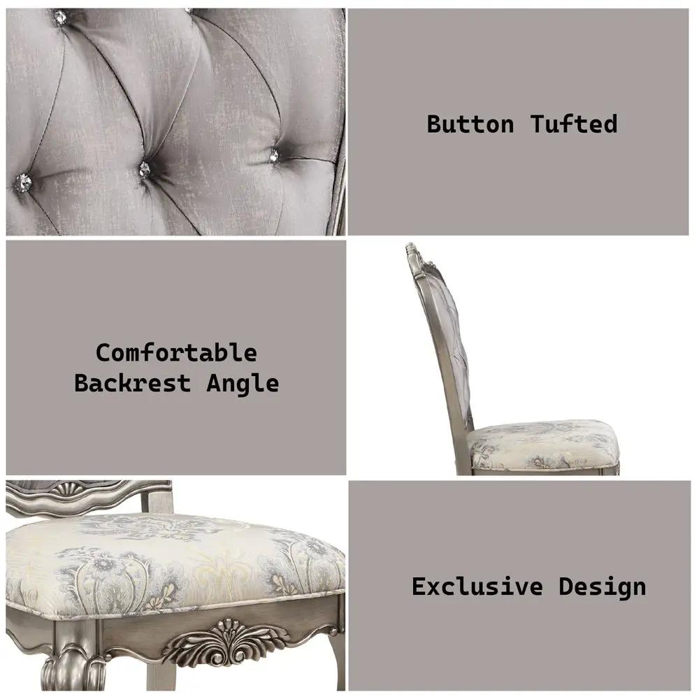 Ariadne - Side Chair (Set of 2) - Velvet & Antique Platinum by Unique Piece Furniture
