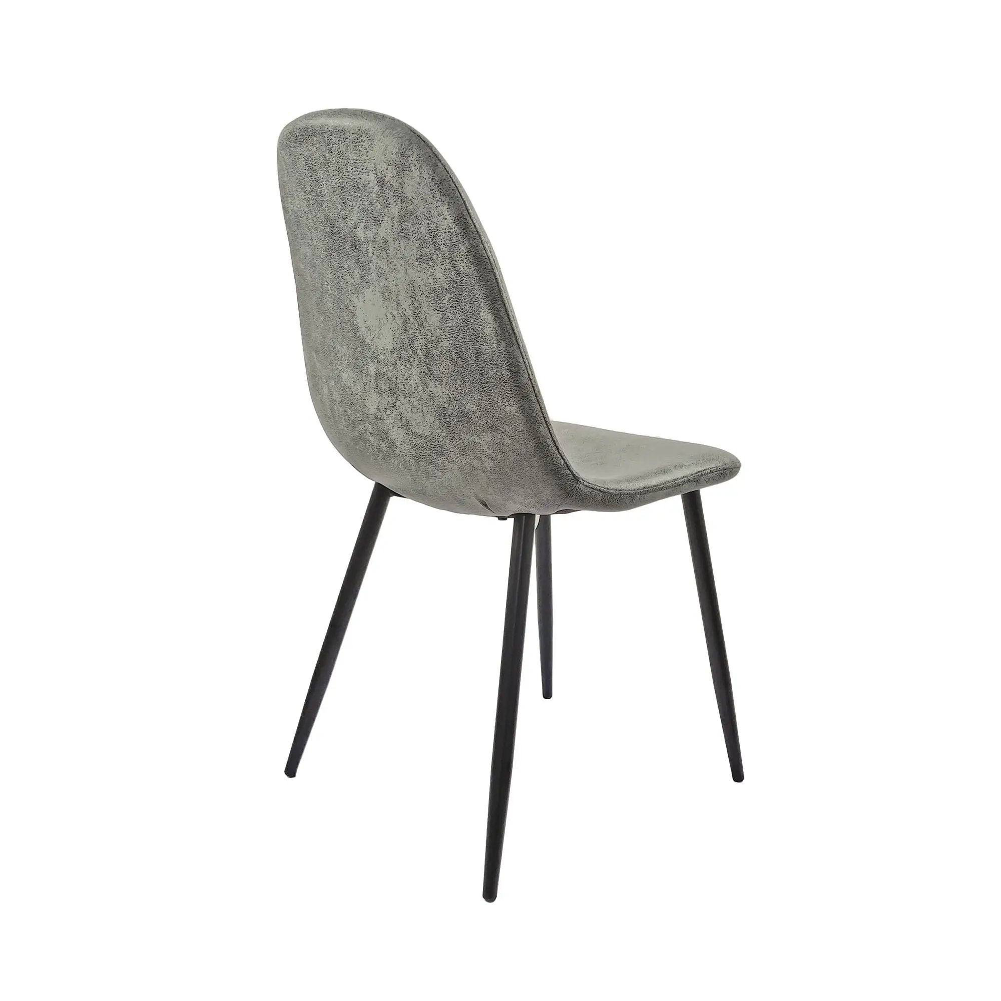 Modern Accent Dining Chairs Upholstered Seat, Metal Legs (Set of 4) by HouseOfZazla