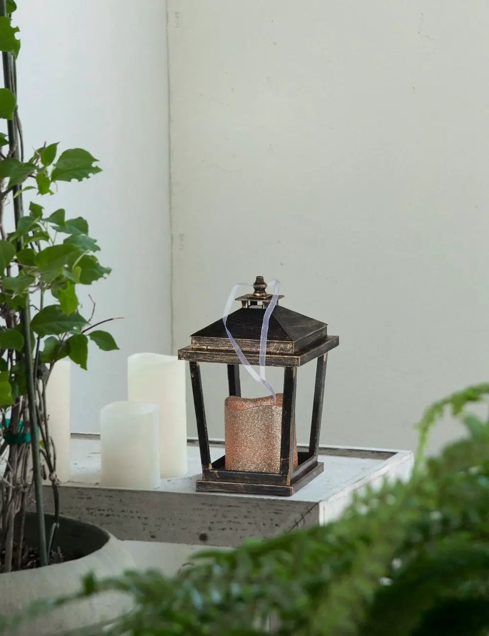 Menifee - Lantern With Led Candle (Set of 2) by HouseOfZazla