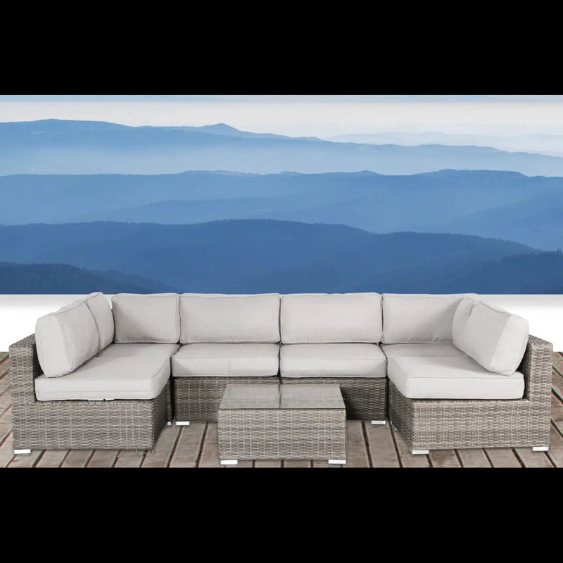 Seating Set With Cushions Handcrafted Wicker Design by Unique Piece Furniture