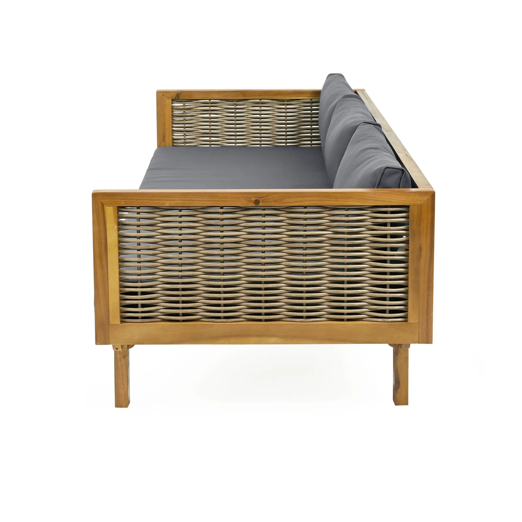 Claremont 3 Seater Daybed With Rattan Arms by HouseOfZazla