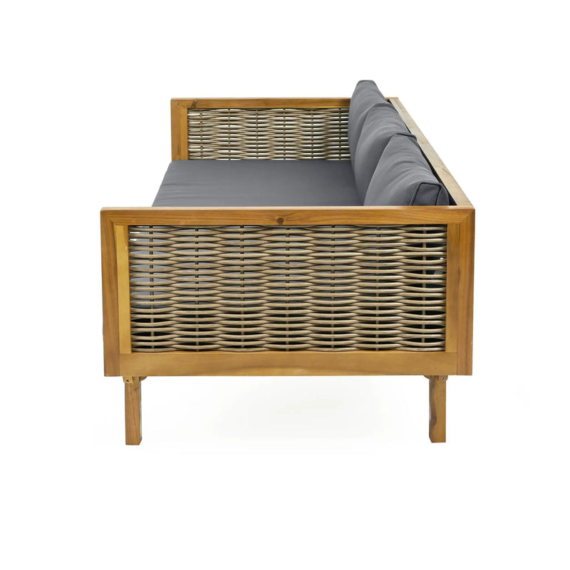 Claremont 3 Seater Daybed With Rattan Arms by HouseOfZazla