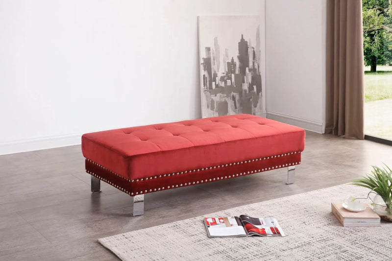 Elegant Contemporary Ottoman by Unique Piece Furniture