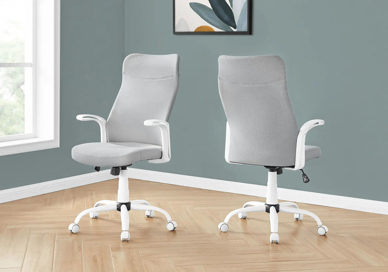Office Chair, Adjustable Height, Swivel, Armrests, Contemporary & Modern by HouseOfZazla