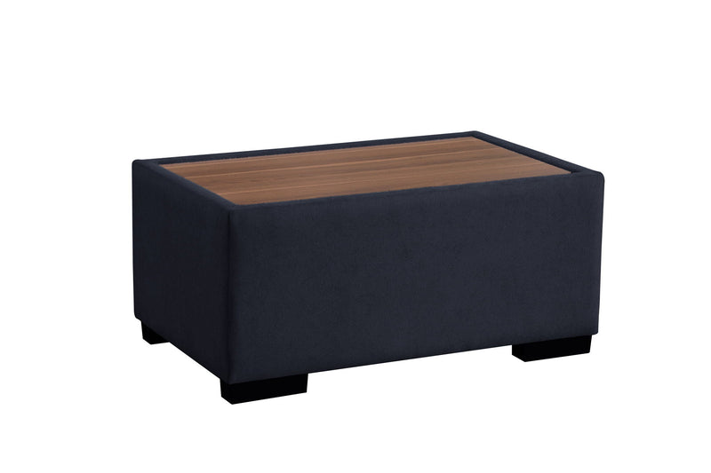 Joshua - 100" Sectional Sofa with Right Facing Chaise and Console Ottoman by HouseOfZazla