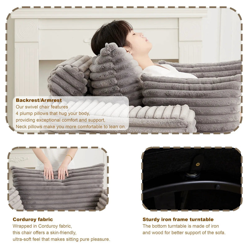 Single Sofa, Sleeper Chair For Living Room by HouseOfZazla
