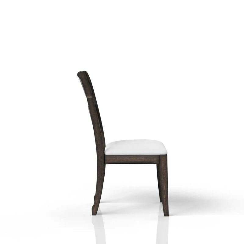 Upholstered Seat Side Chair - Chocolate by Unique Piece Furniture