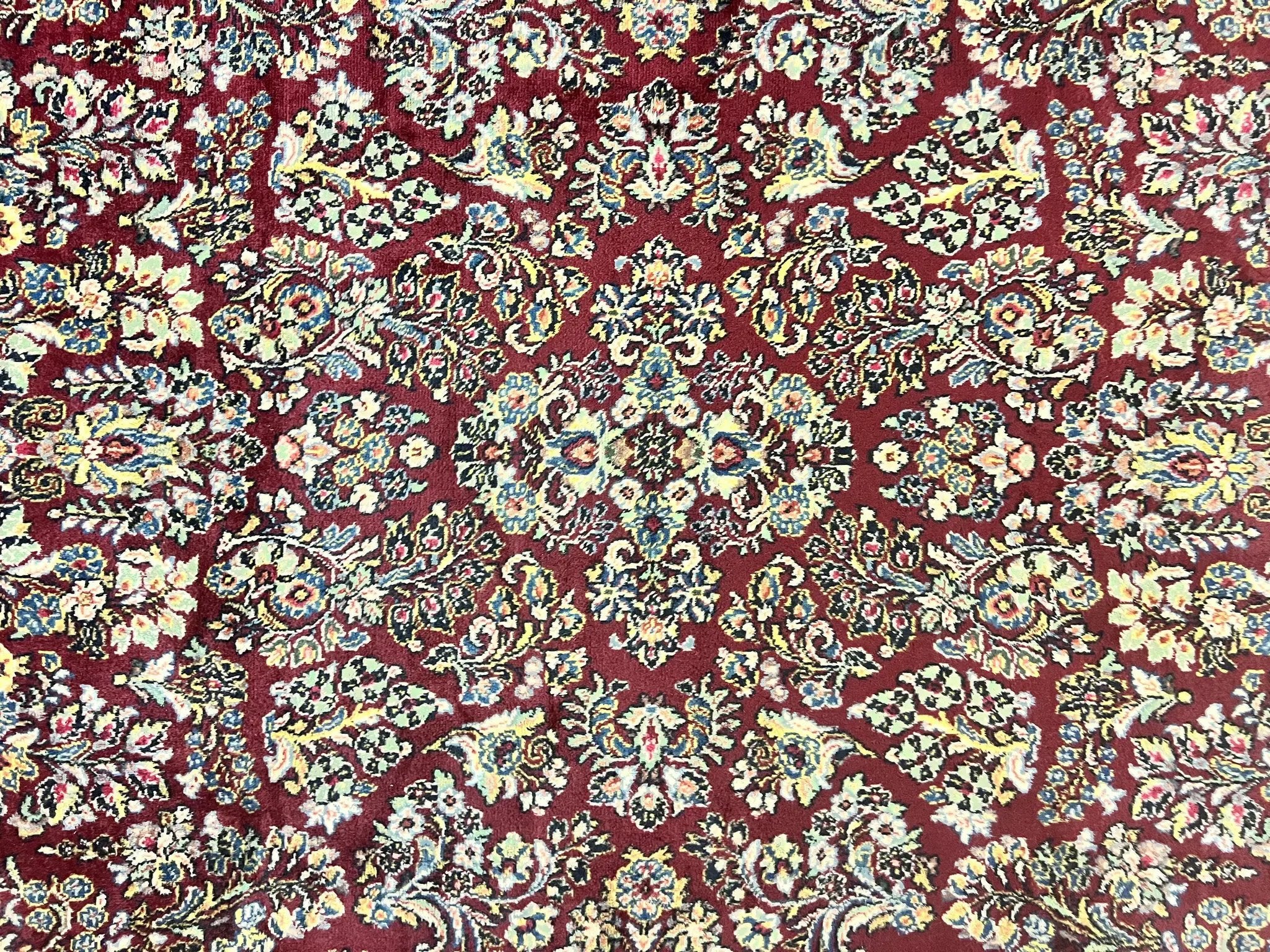 Karastan Rug 9x12 Red Sarouk #785, Wool Karastan Carpet, Discontinued Vintage, Original 700 Series, Karastan Area Rug by Jewel Rugs