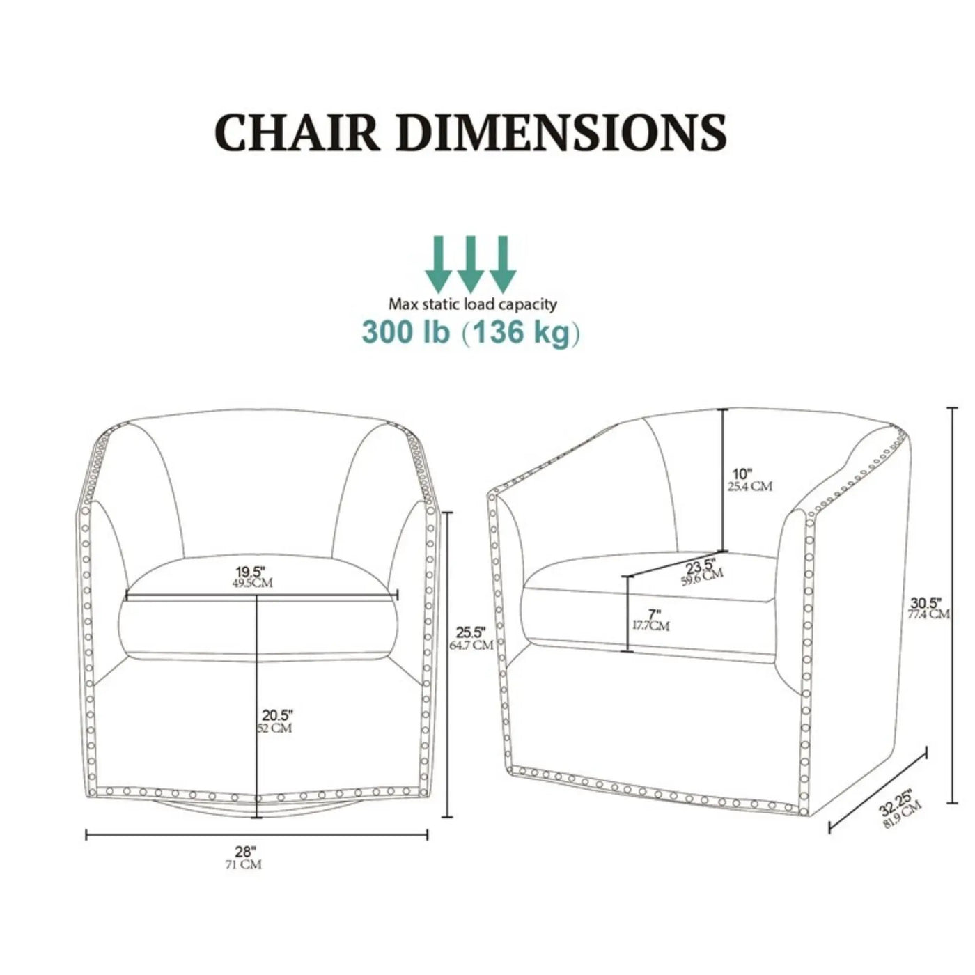 Luxurious Chair With 360 Degree Rotation by HouseOfZazla