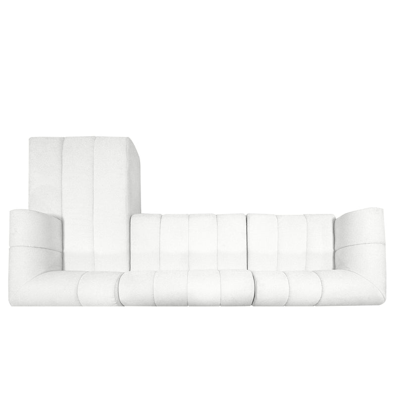 122" Modern L-Shaped Sectional Sofa with Chaise Lounge by HouseOfZazla