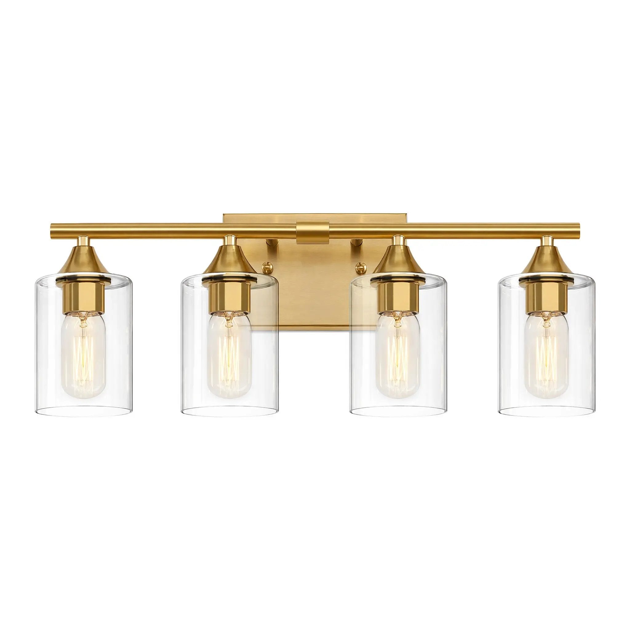 4-Light Brushed Bathroom Vanity Wall Light by HouseOfZazla