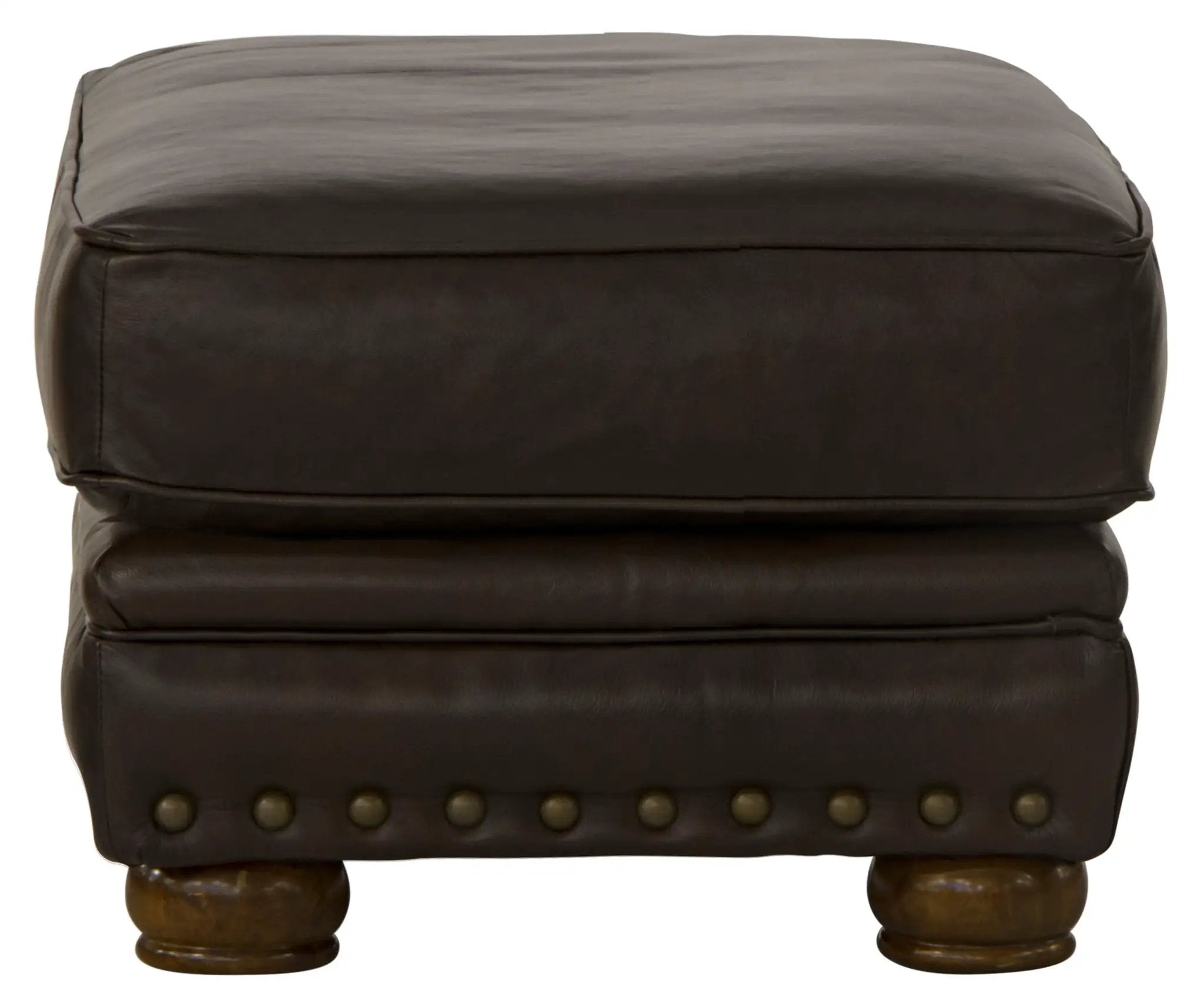 Roberto - Leather Ottoman - Cocoa by Unique Piece Furniture