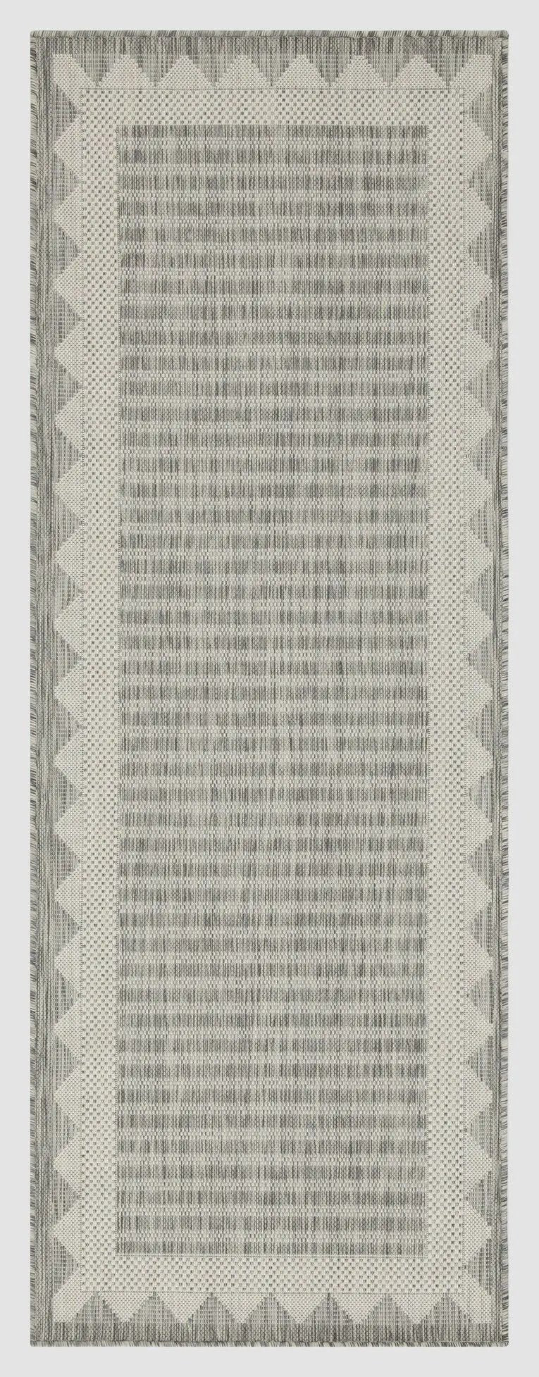 Sunshine - 5'3" X 7'3" Indoor & Outdoor Area Rug - Silver - Polypropylene by HouseOfZazla