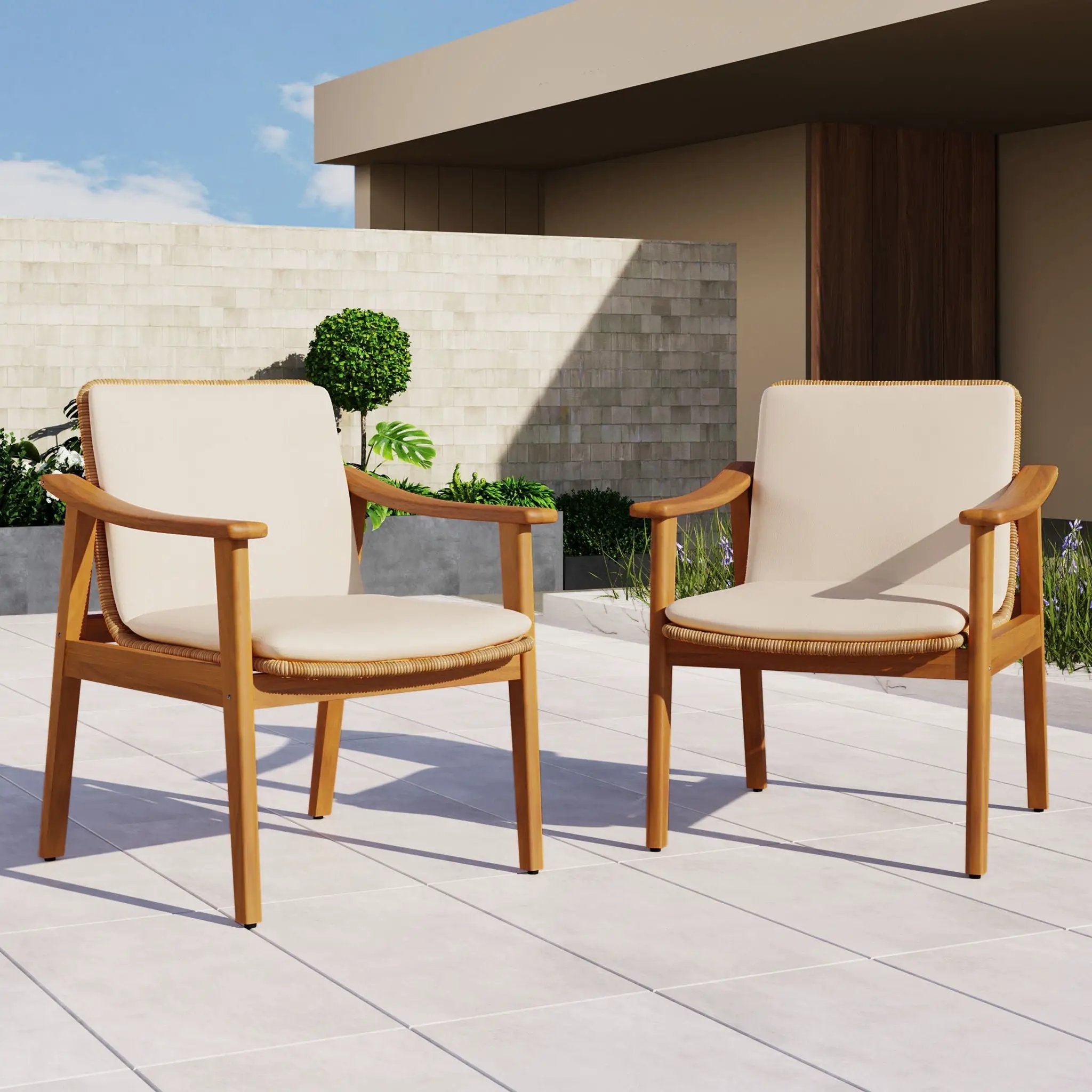 Outdoor Dining Chairs (Set of 2) by HouseOfZazla