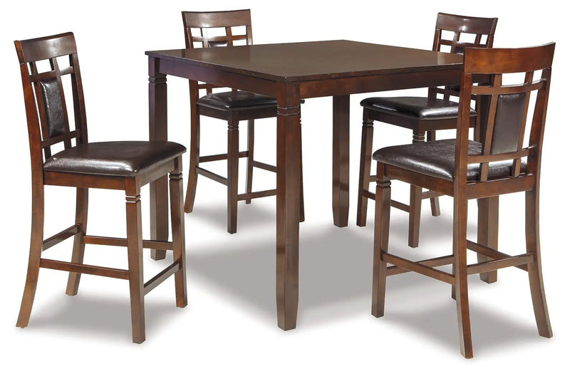 Bennox - DRM Counter Table Set (Set of 5) - Brown by Unique Piece Furniture