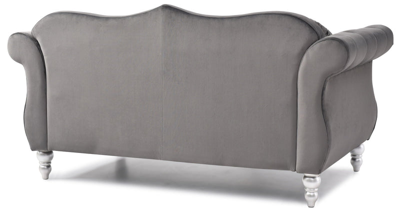 Stylish Flared Arm Loveseat by HouseOfZazla