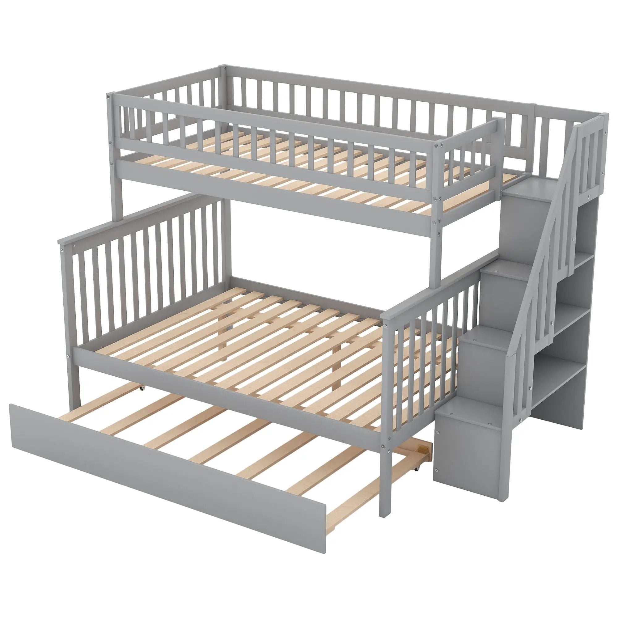 Bunk Bed With Staircase by HouseOfZazla