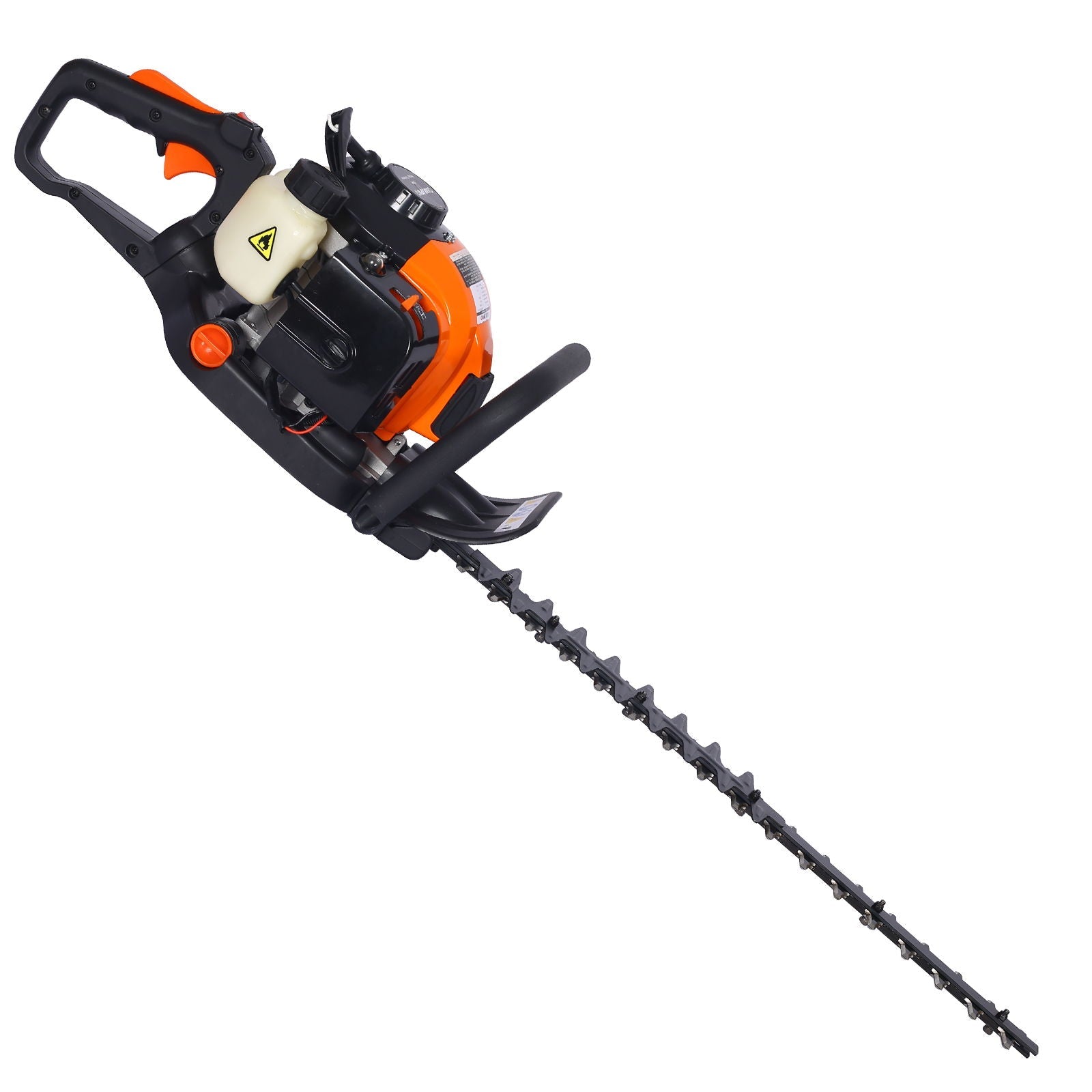 26Cc Gas Powered Hedge Trimmer With Double Sided Blade And Recoil Start - Orange by HouseOfZazla