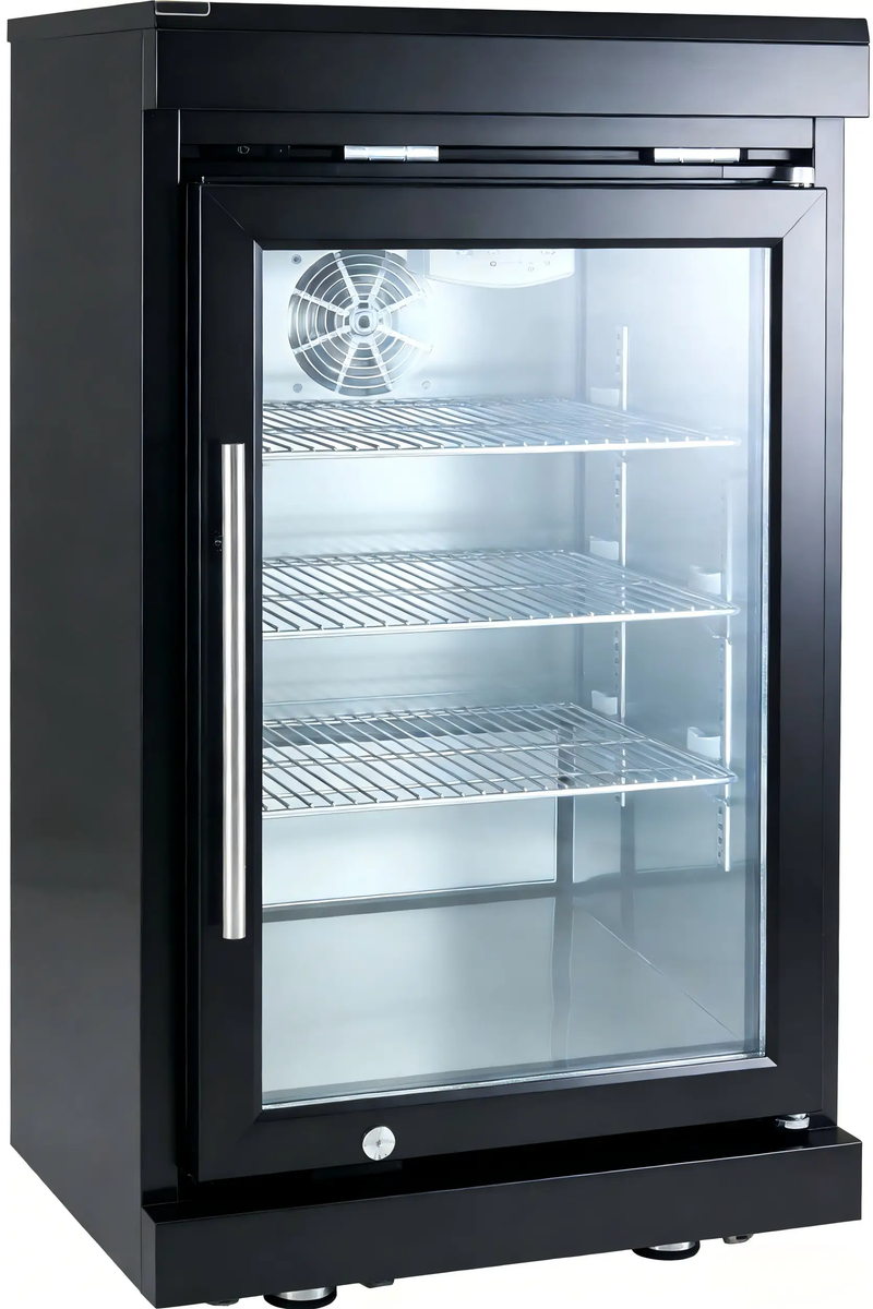 Black Single Door Fridge Cabinet Outdoor Kitchen Islands by Chery Industrial