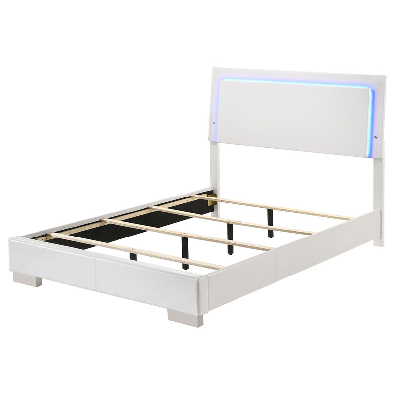 Felicity - LED Panel Bed With Built In Lighting by HouseOfZazla