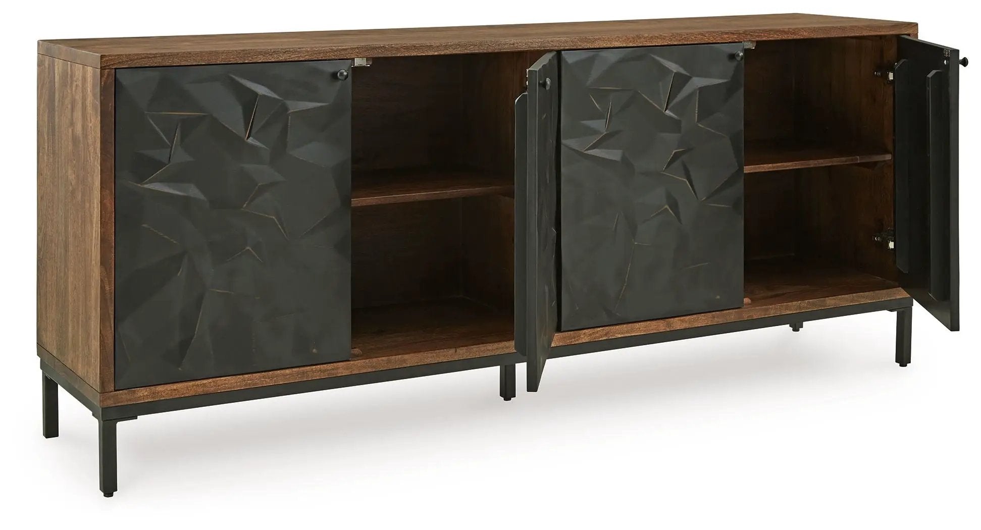 Dorannby - Accent Cabinet - Black / Brown by Unique Piece Furniture