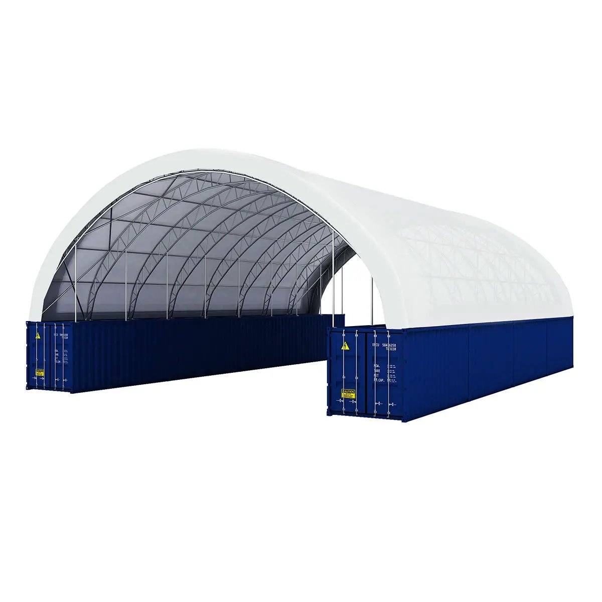 60'x80'x15' Double Truss Container Canopy Shelter by Chery Industrial