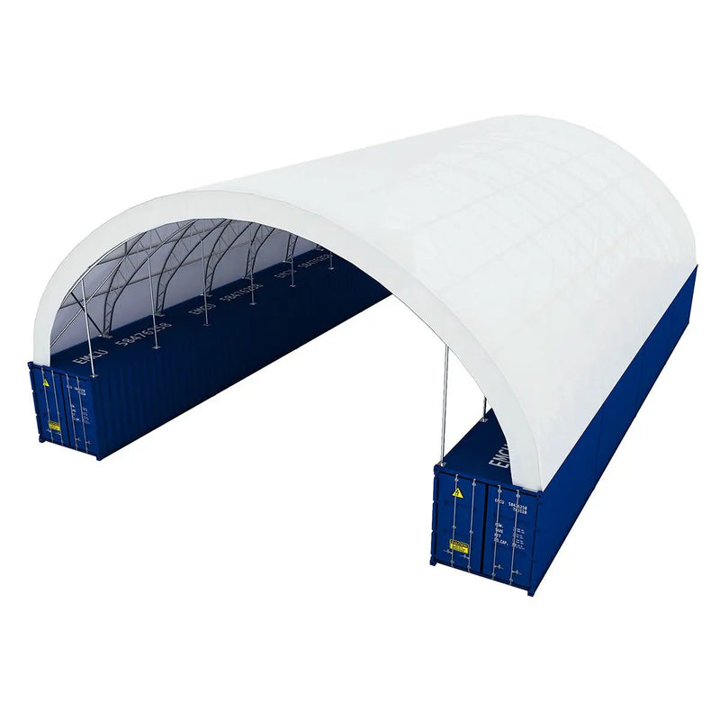 60'x80'x15' Double Truss Container Canopy Shelter by Chery Industrial