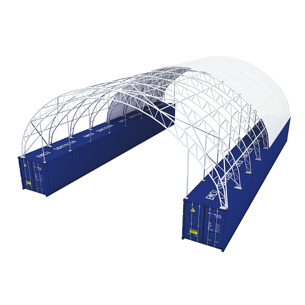 60'x80'x15' Double Truss Container Canopy Shelter by Chery Industrial