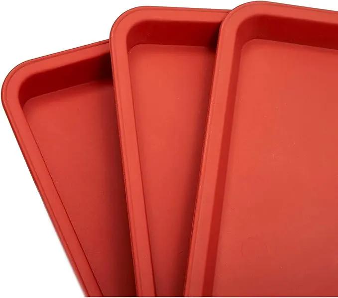 Juvale 8 Pack Plastic Plant Drip Trays for Planters, Pots, Rectangular Saucer Pans for Indoors, Outdoors (Terracotta Red, 6.5x12 in) by GreenHaven Gardens