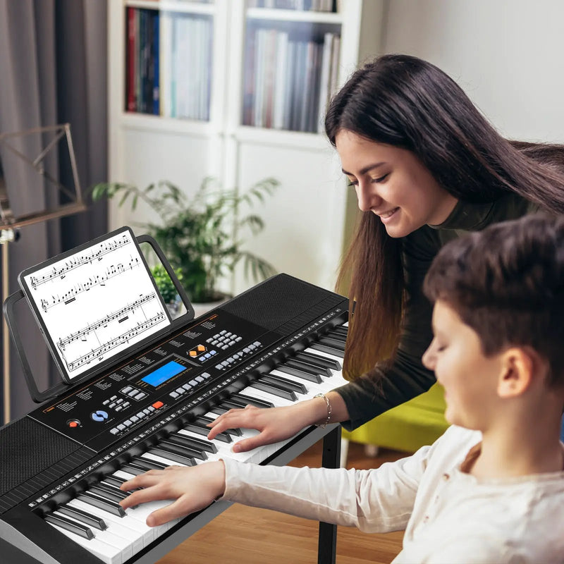 61-Key Electronic Keyboard Piano Starter Set with Stand Bench and Headphones by DirectDeals