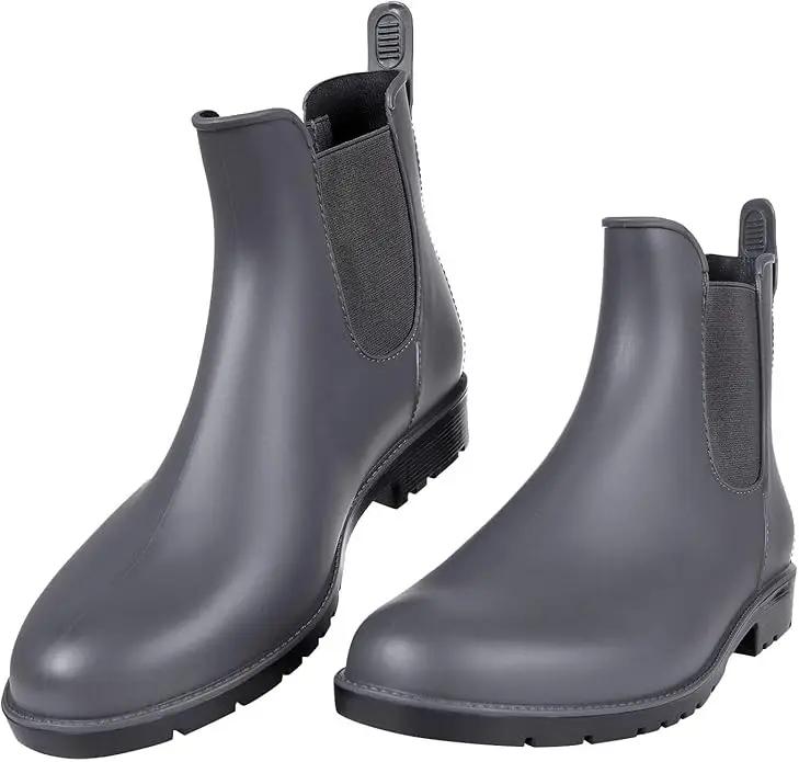 Asgard Women's Ankle Rain Boots Waterproof Chelsea Boots by GreenHaven Gardens