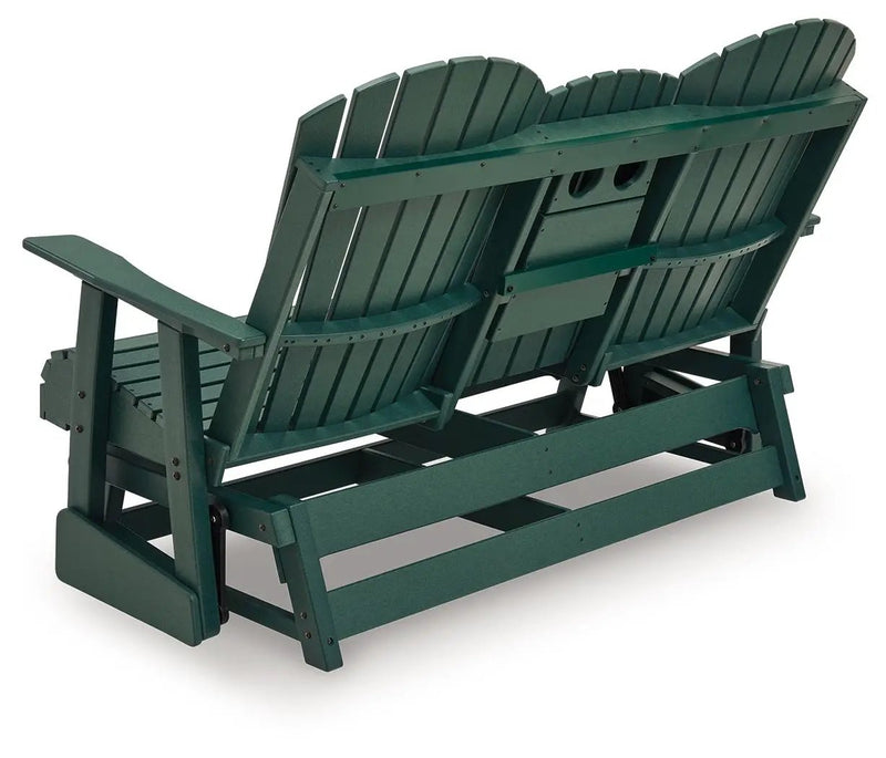 Shell Beach - Loveseat Glider - Green by Unique Piece Furniture