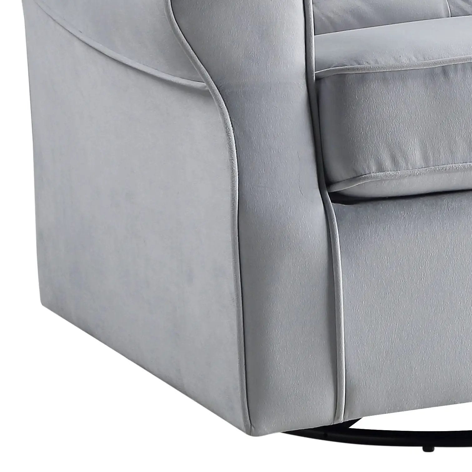 Glider Chair With Swivel - Gray by Unique Piece Furniture