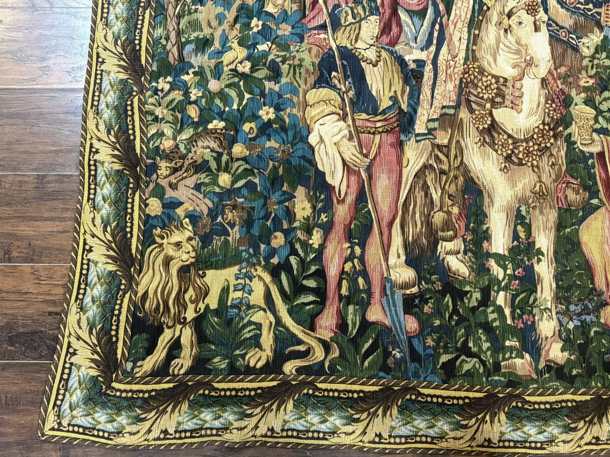 Vintage European Tapestry 5.5 x 8, The Royal Hunt by Jewel Rugs