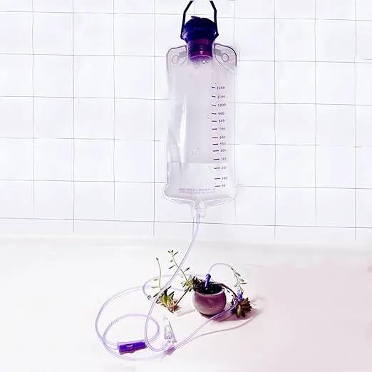 Water Drip Bags,1200ml Nutrition Bag Fluid Bag with Large Bore & Tube, 1Pcs by GreenHaven Gardens