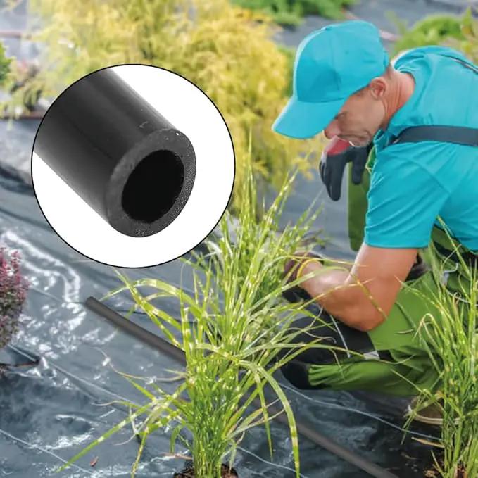 Garden Watering Tube, 4mm Drip Irrigation System Hose Blank Distribution Misting Tubing Main Line Automatic Water Pipe DIY Small Lawn Agriculture Hydroponics Flower Patio Emitters Bubbler Sprinkle 10M by GreenHaven Gardens