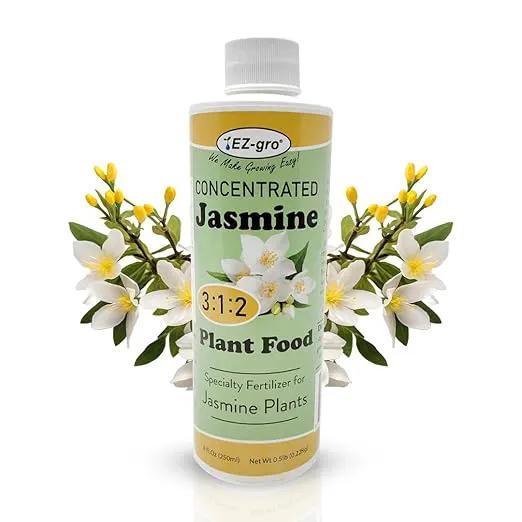 EZ-GRO Professional Liquid Jasmine Fertilizer - 8 oz Bottle | 3:1:2 Concentrated Nutrients for Indoor Plant Food | Houseplant Fertilizer for Jasmine Flowers| Promotes Vibrant Plants & Strong Roots by GreenHaven Gardens