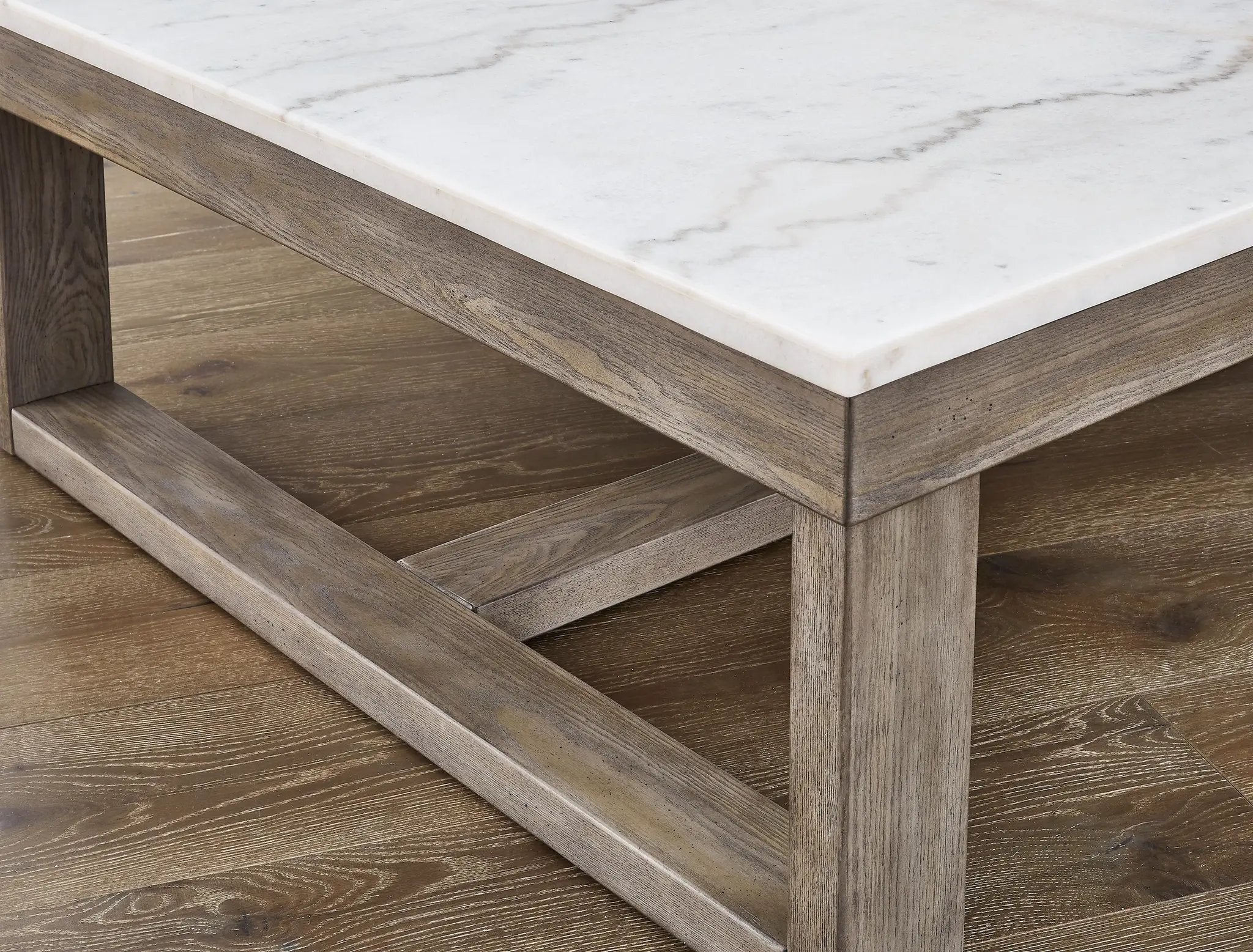 Loyaska - Rectangular Cocktail Table - Brown / Ivory by Unique Piece Furniture