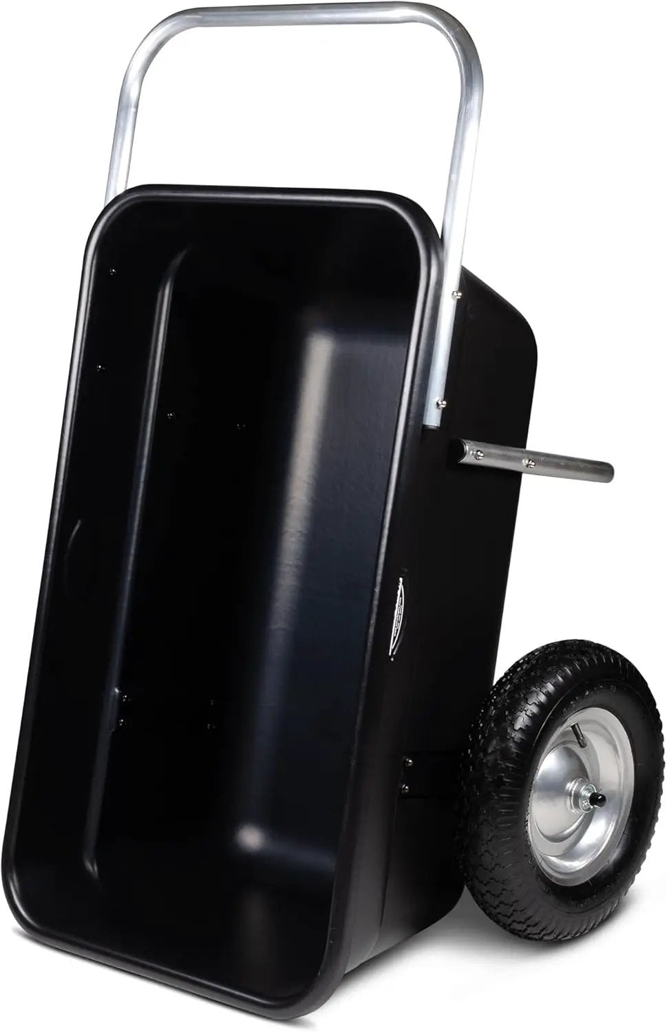 Smart Carts Premium Yard Cart - Strong, Lightweight, and Perfectly Balanced (16" Air Filled Wheels) by GreenHaven Gardens